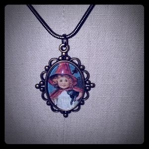 Vintage witch handmade necklace